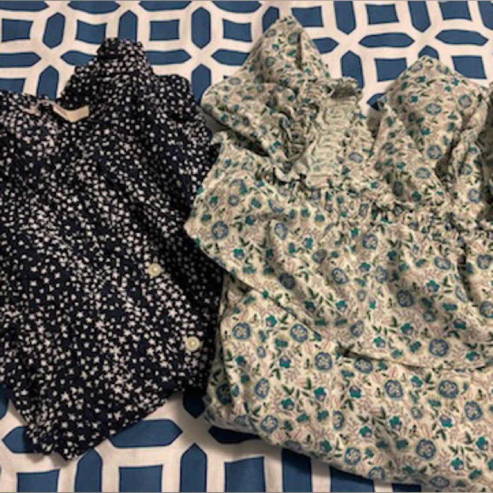 Loft ruffle top bundle
